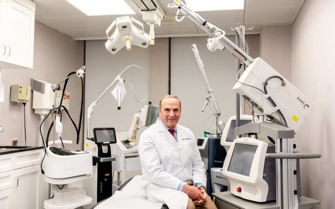 Photo of Dr Geronemus sitting in a treatment room