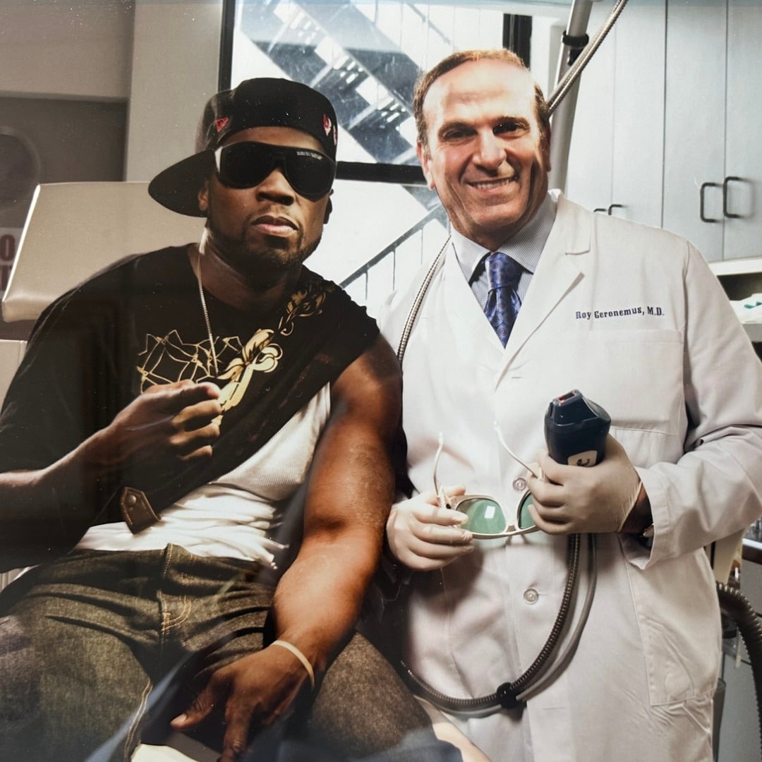 Dr. Roy Geronemus with 50cent